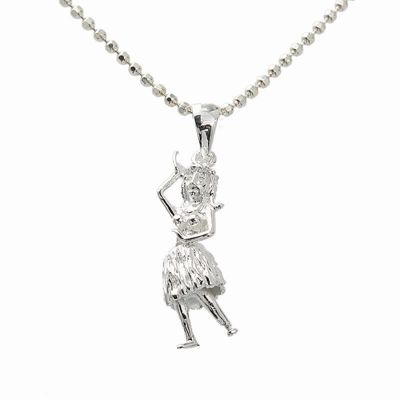 Sterling Silver Hula Dancer Pendant (Chain Sold Separately)