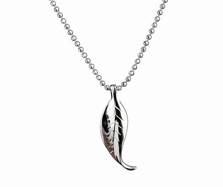Sterling Silver Maile Leaf Pendant (Chain Sold Separately)