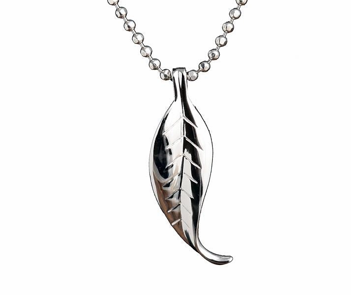 Sterling Silver Maile Leaf Pendant (Chain Sold Separately)
