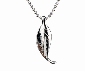 Sterling Silver Maile Leaf Pendant (Chain Sold Separately)