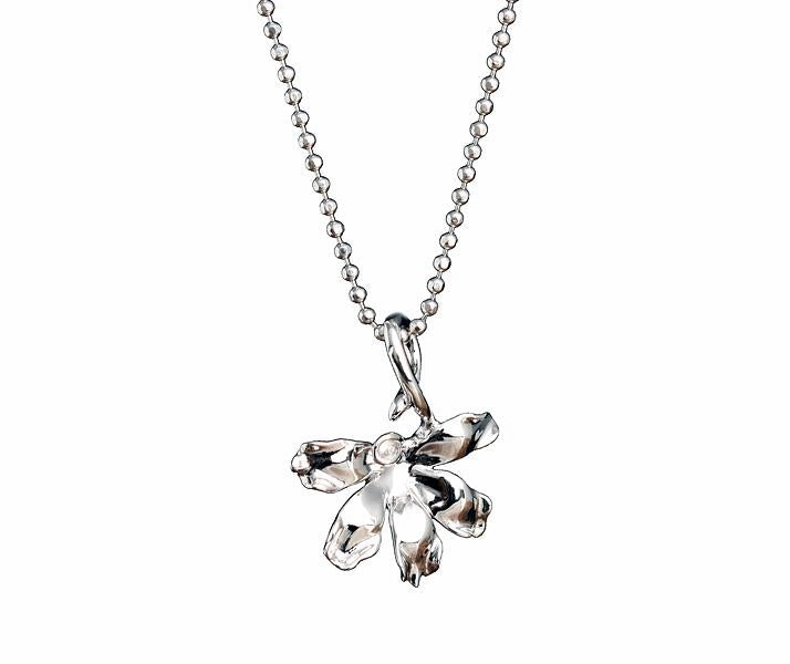 Sterling Silver Naupaka Pendant (S/M) (Chain Sold Separately)