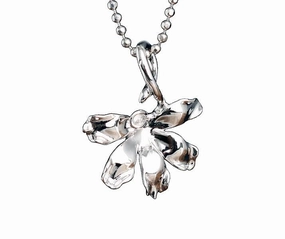 Sterling Silver Naupaka Pendant (S/M) (Chain Sold Separately)