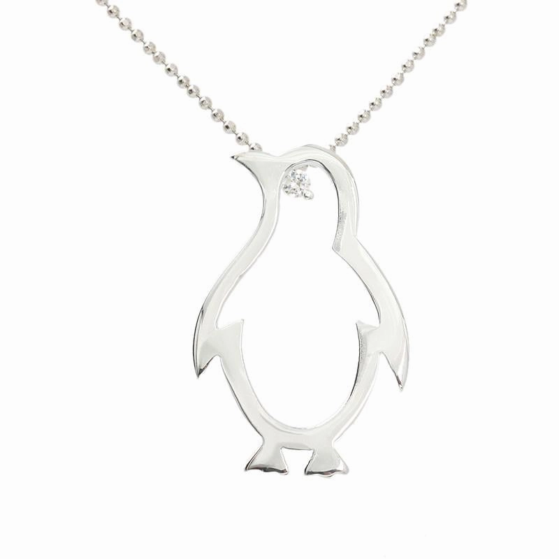Sterling Silver Penguin Outline Pendant (Chain Sold Separately)