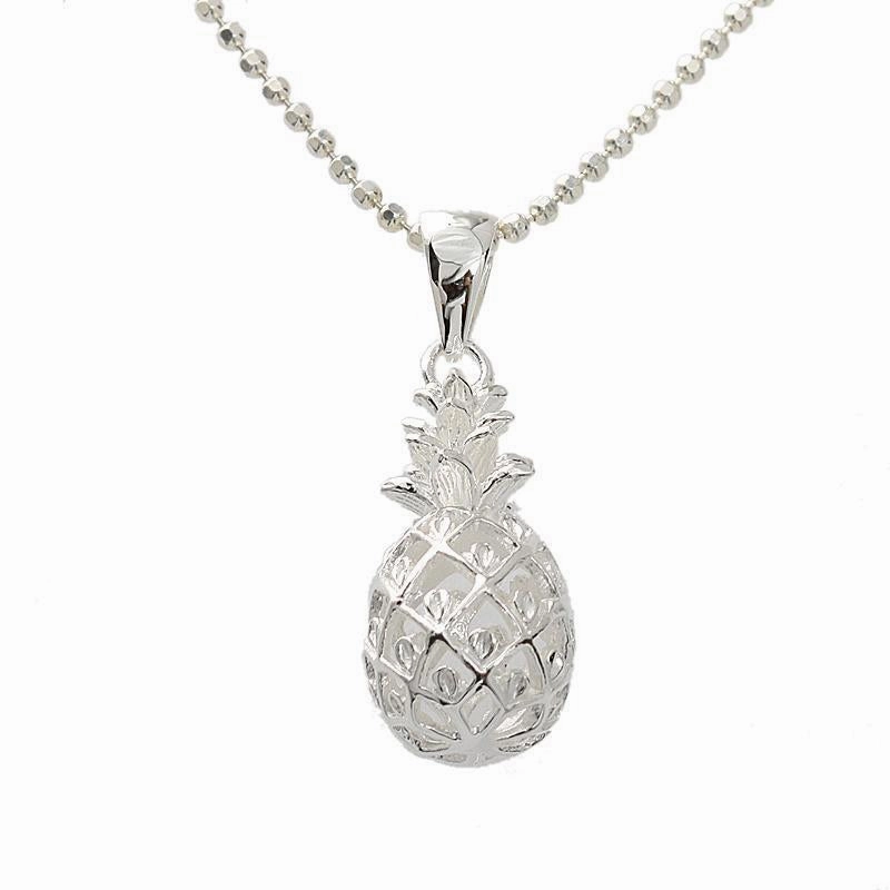 Sterling Silver Pineapple Pendant (S/M/L/XL) (Chain Sold Separately)