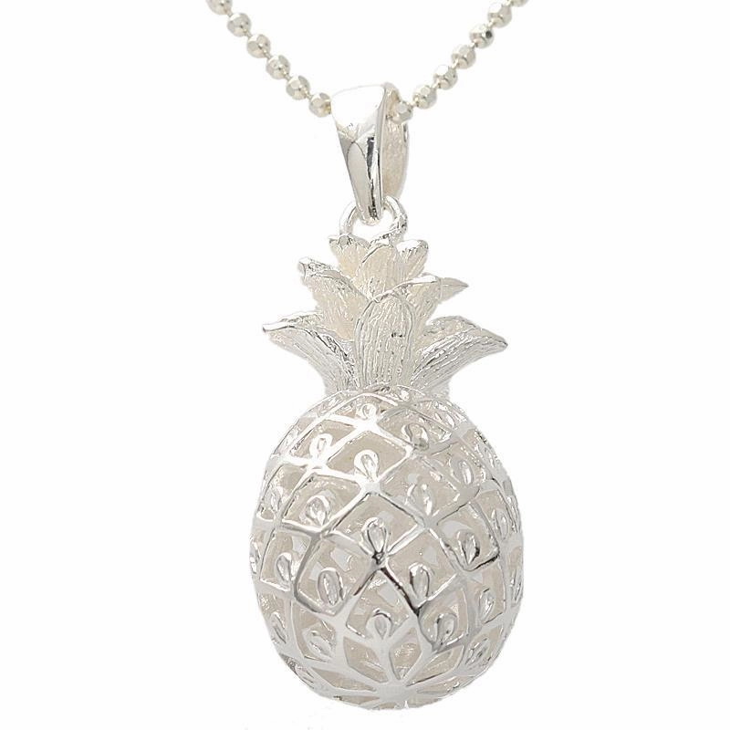 Sterling Silver Pineapple Pendant (S/M/L/XL) (Chain Sold Separately)