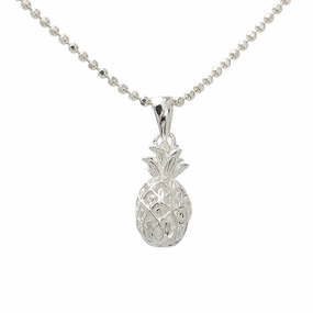 Sterling Silver Pineapple Pendant (S/M/L/XL) (Chain Sold Separately)
