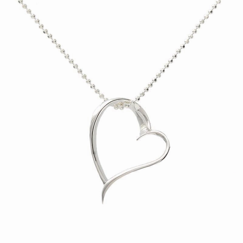 Sterling Silver Plain Heart Pendant (S/M/L) (Chain Sold Separately)