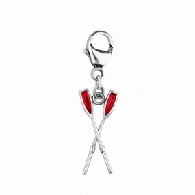 Sterling Silver Regatta Red Oar Clip Charm