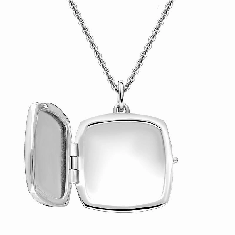 Sterling Silver Small Square Keepsake Locket