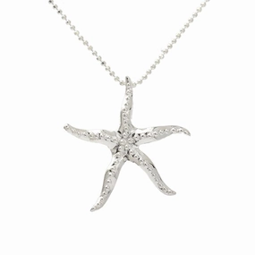 Sterling Silver Starfish Pendant (Chain Sold Separately)