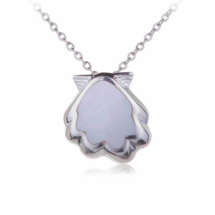 Sterling Silver Sunrise Shell Mother-of-Pearl Inlaid Pendant (Chain Sold Separately)