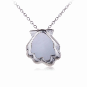 Sterling Silver Sunrise Shell Mother-of-Pearl Inlaid Pendant (Chain Sold Separately)