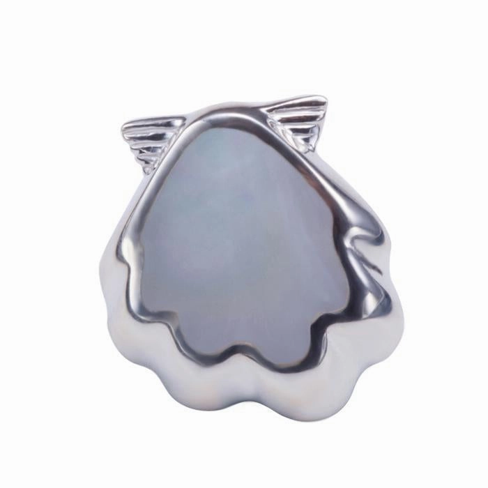 Sterling Silver Sunrise Shell Mother-of-Pearl Inlaid Pendant (Chain Sold Separately)