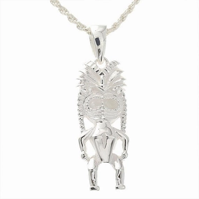 Sterling Silver Tiki Pendant (Chain Sold Separately)