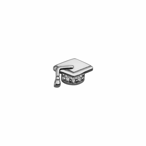 Stow - Graduation Cap (Achievement) Silver/CZ