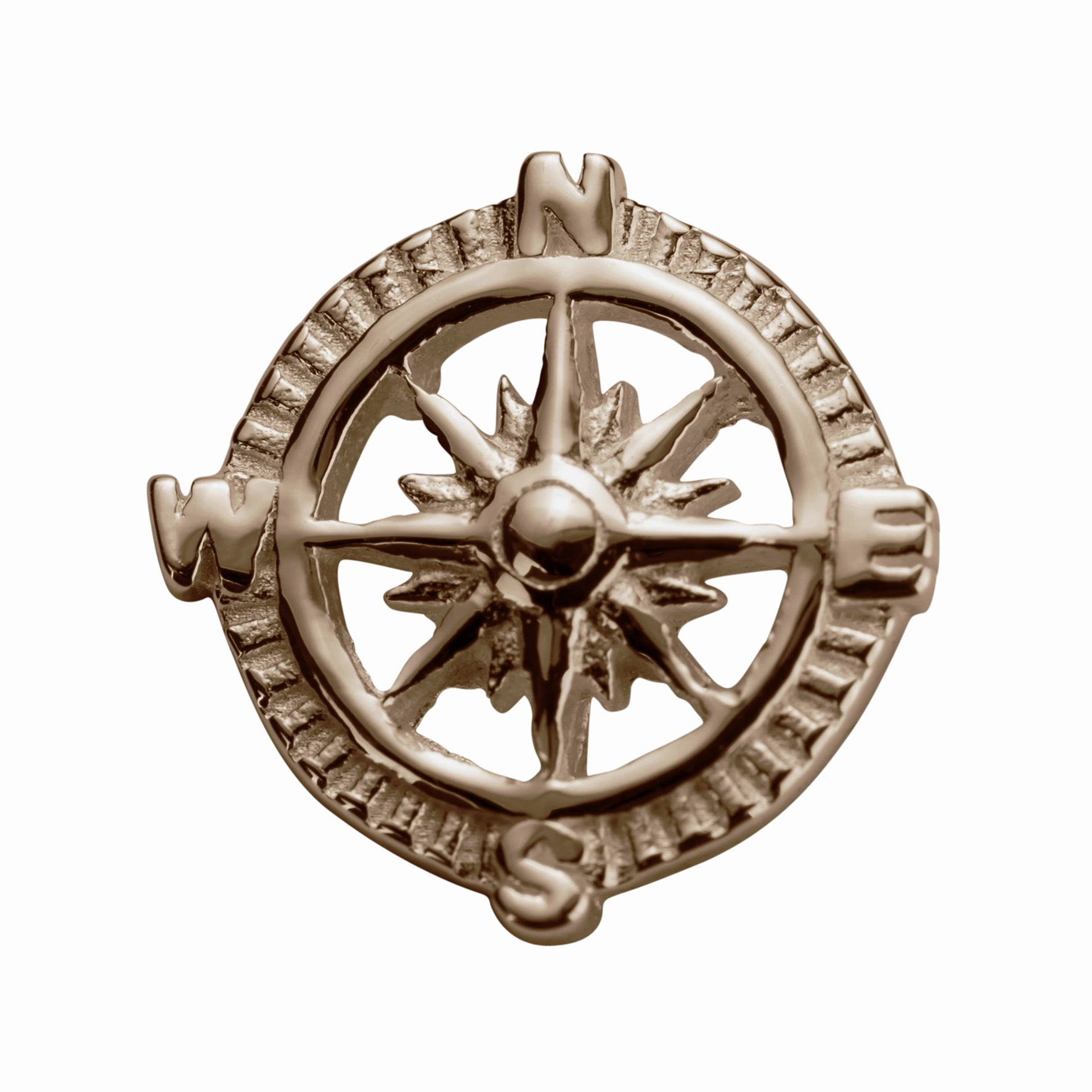 STOW Compass (Direction) Charm - 9ct Rose Gold