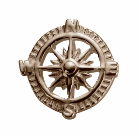 STOW Compass (Direction) Charm - 9ct Rose Gold
