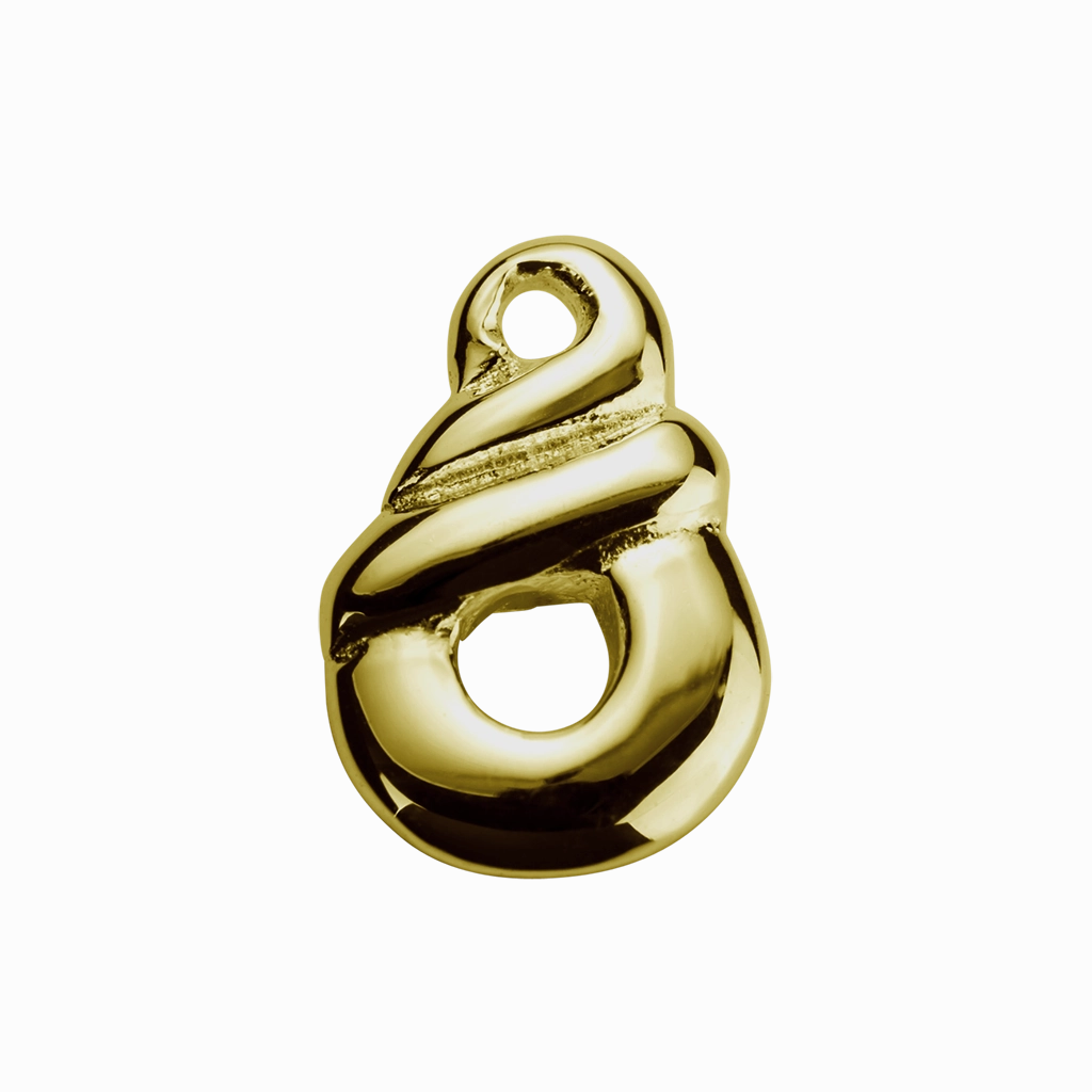 STOW Eternity Twist (Together Forever) Charm - 9ct Yellow Gold