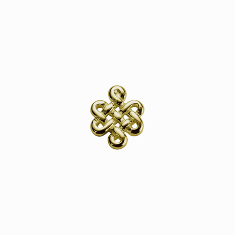 STOW Infinity Knot (Wisdom) Charm - 9ct Yellow Gold