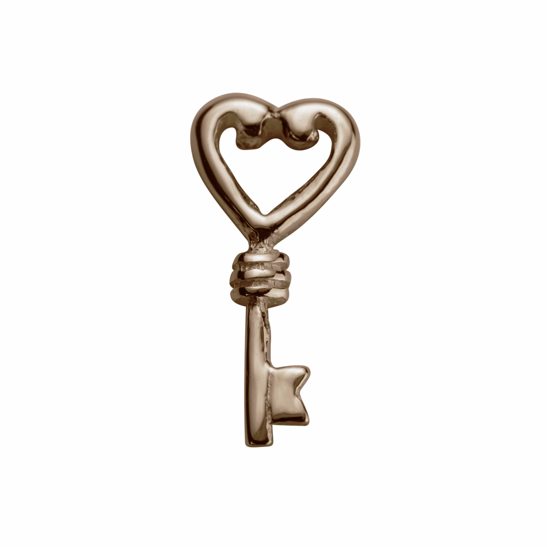 STOW Key (Treasured) Charm - 9ct Rose Gold