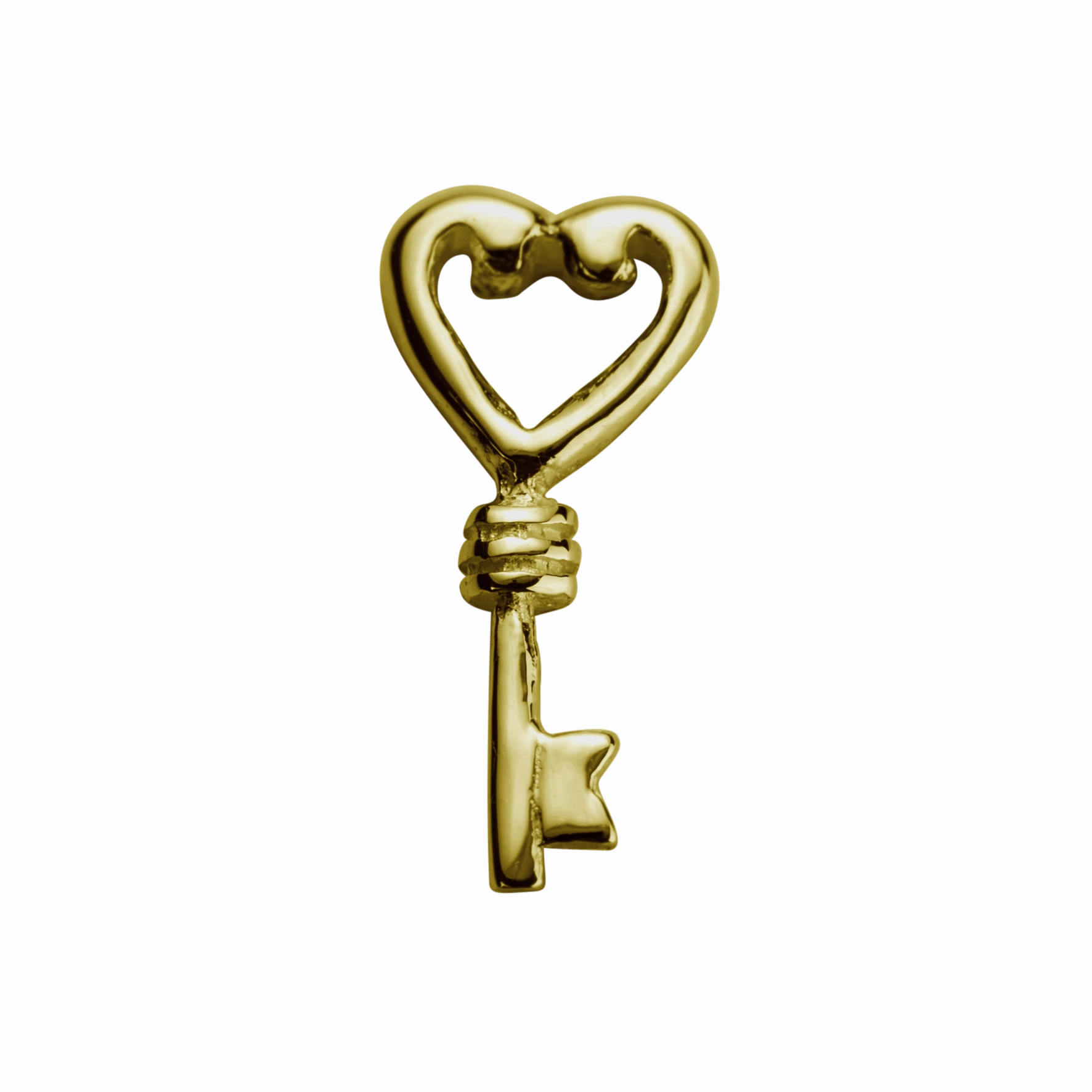 STOW Key (Treasured) Charm - 9ct Yellow Gold