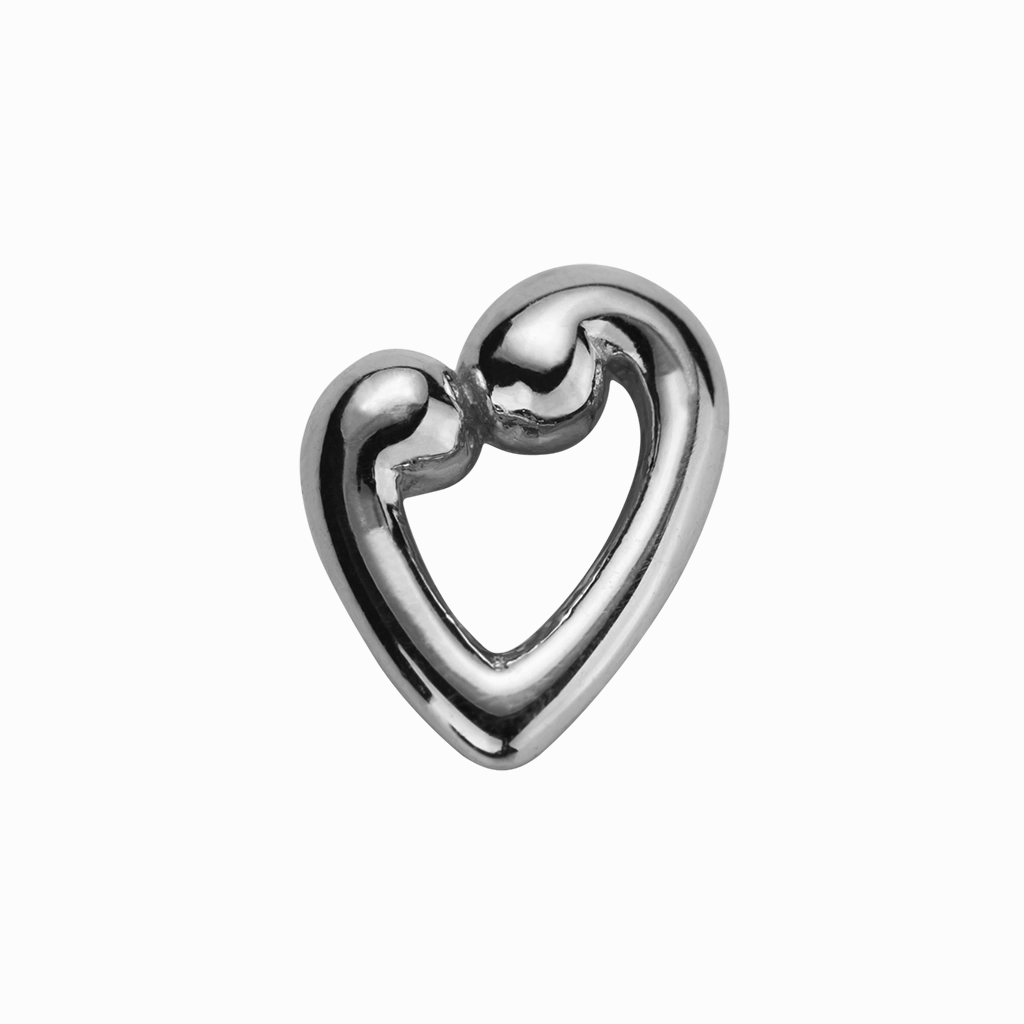 STOW Koru Heart (Compassion & Love) Charm - Sterling Silver