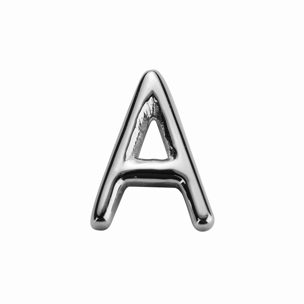 STOW Letter A Charm - Sterling Silver