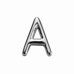 STOW Letter A Charm - Sterling Silver