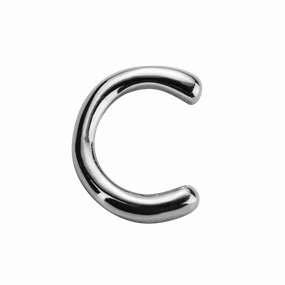 STOW Letter C Charm - Sterling Silver