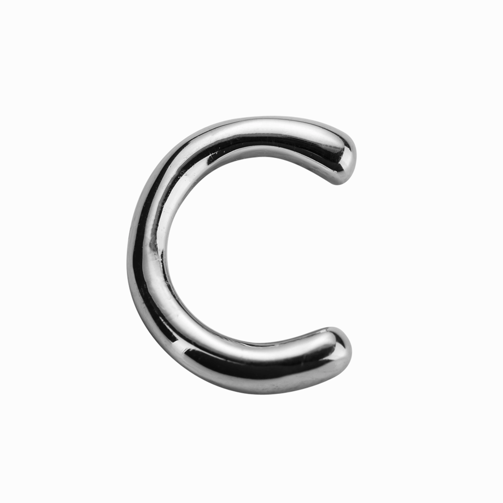 STOW Letter C Charm - Sterling Silver