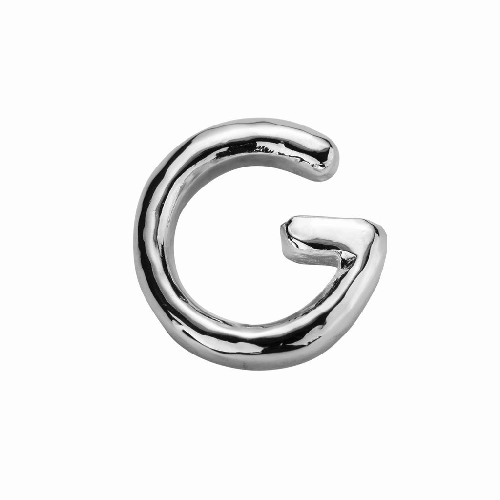 STOW Letter G Charm - Sterling Silver