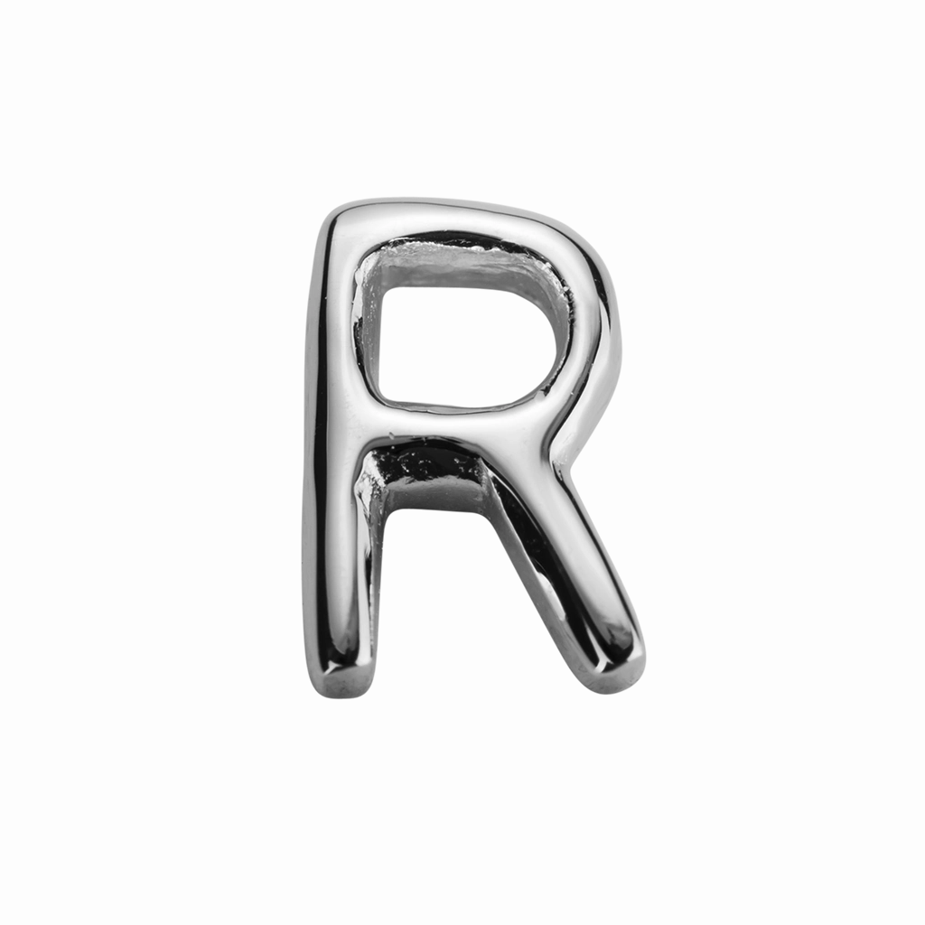 STOW Letter R Charm - Sterling Silver