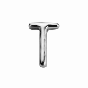 STOW Letter T Charm - Sterling Silver