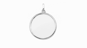 STOW Locket - Silver, Large (26mm)