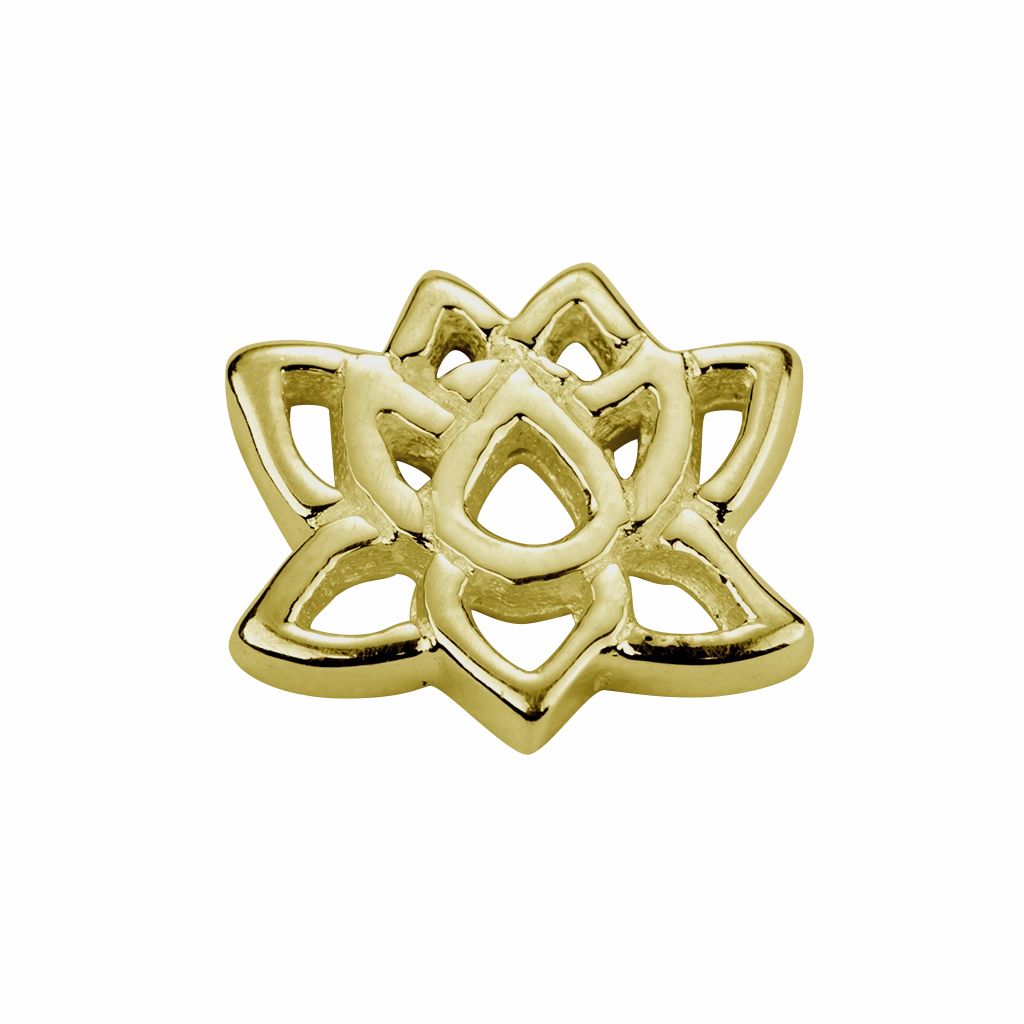 STOW Lotus (Enlightenment) Charm - 9ct Yellow Gold