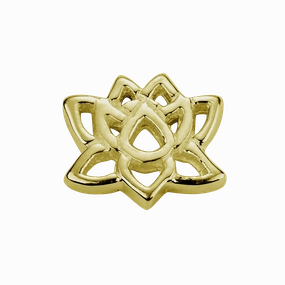 STOW Lotus (Enlightenment) Charm - 9ct Yellow Gold