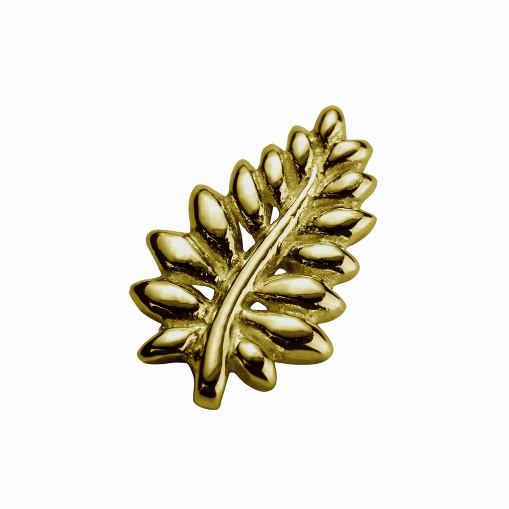 STOW NZ Fern (Loyal) Charm - 9ct Yellow Gold