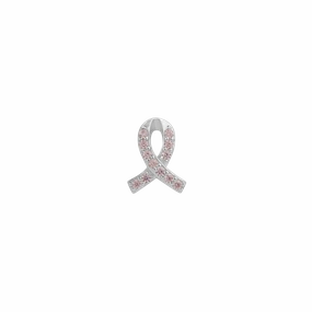 STOW Pink Ribbon (Breast Cancer) Sterling Silver & CZ