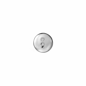STOW Semi Colon (Carry On) Sterling Silver & CZ