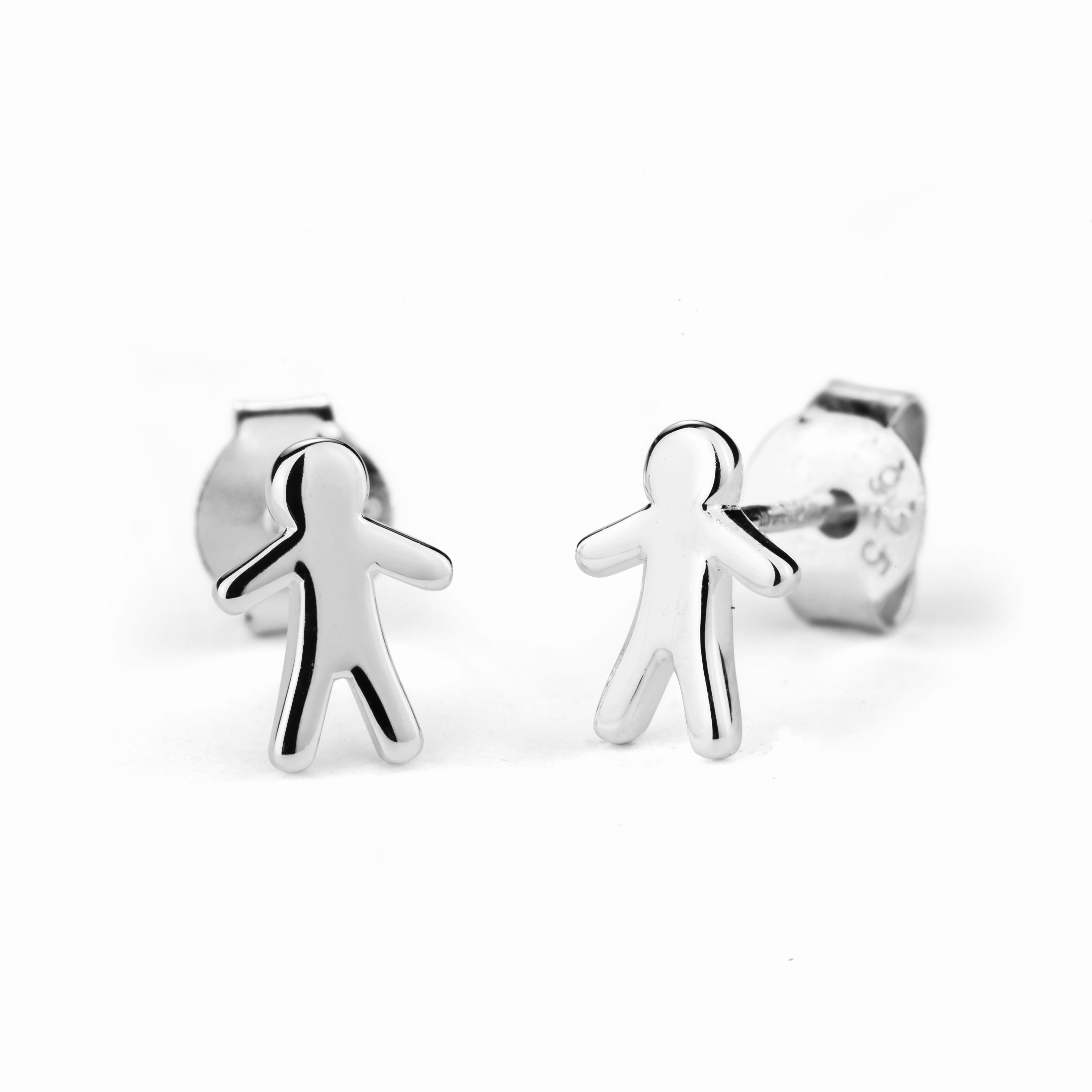 STOW Silver Stud Earrings - Stowaway Boy (Heroic)