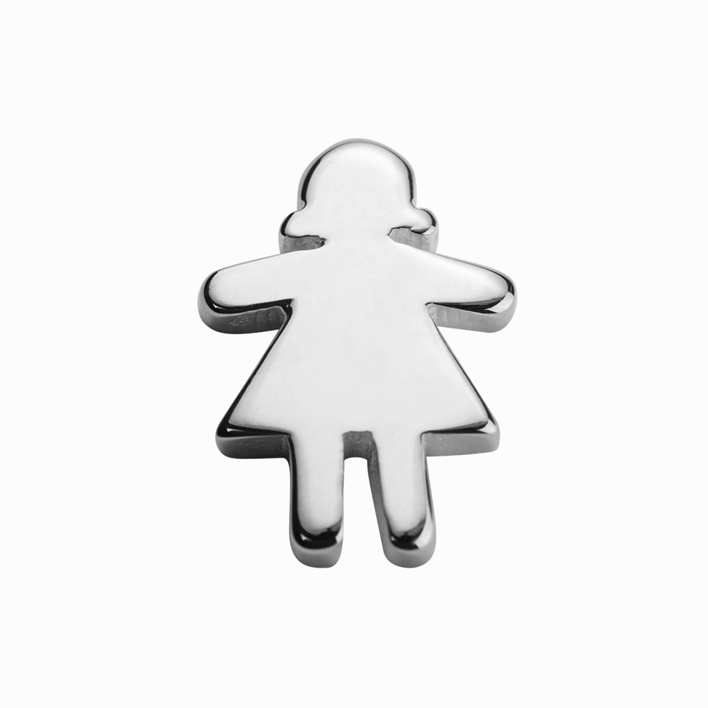 STOW Stowaway Girl (Daring) Charm - Sterling Silver