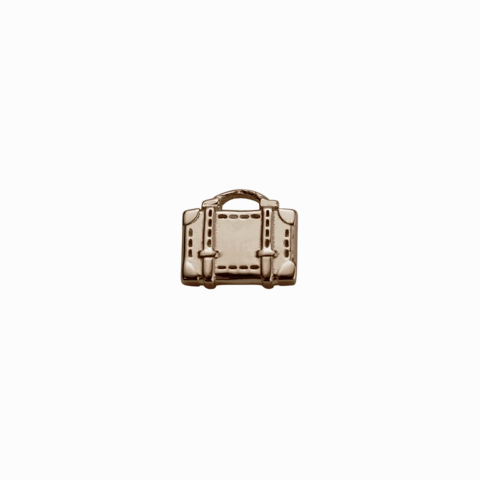 STOW Suitcase (Safe Travels) Charm - 9ct Rose Gold