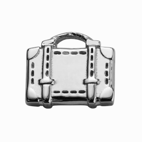 STOW Suitcase (Safe Travels) Charm - Sterling Silver