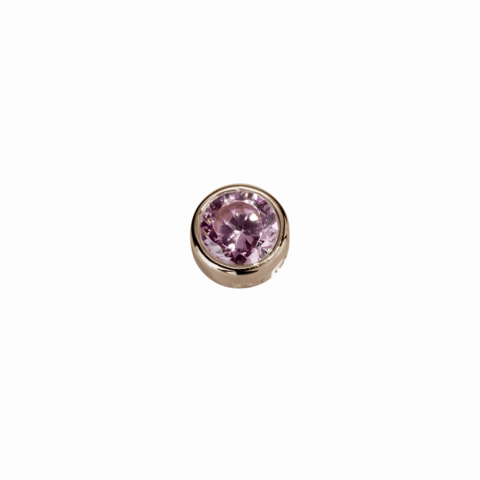 STOW Virtue Charm - Compassion - Pink Tourmaline & 9ct Rose Gold