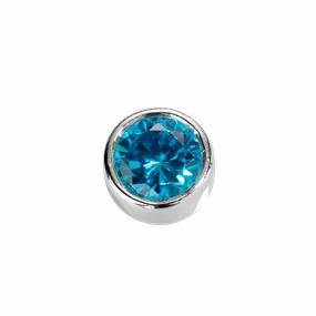 STOW Virtue Charm - Friendship - Blue Topaz & Sterling Silver