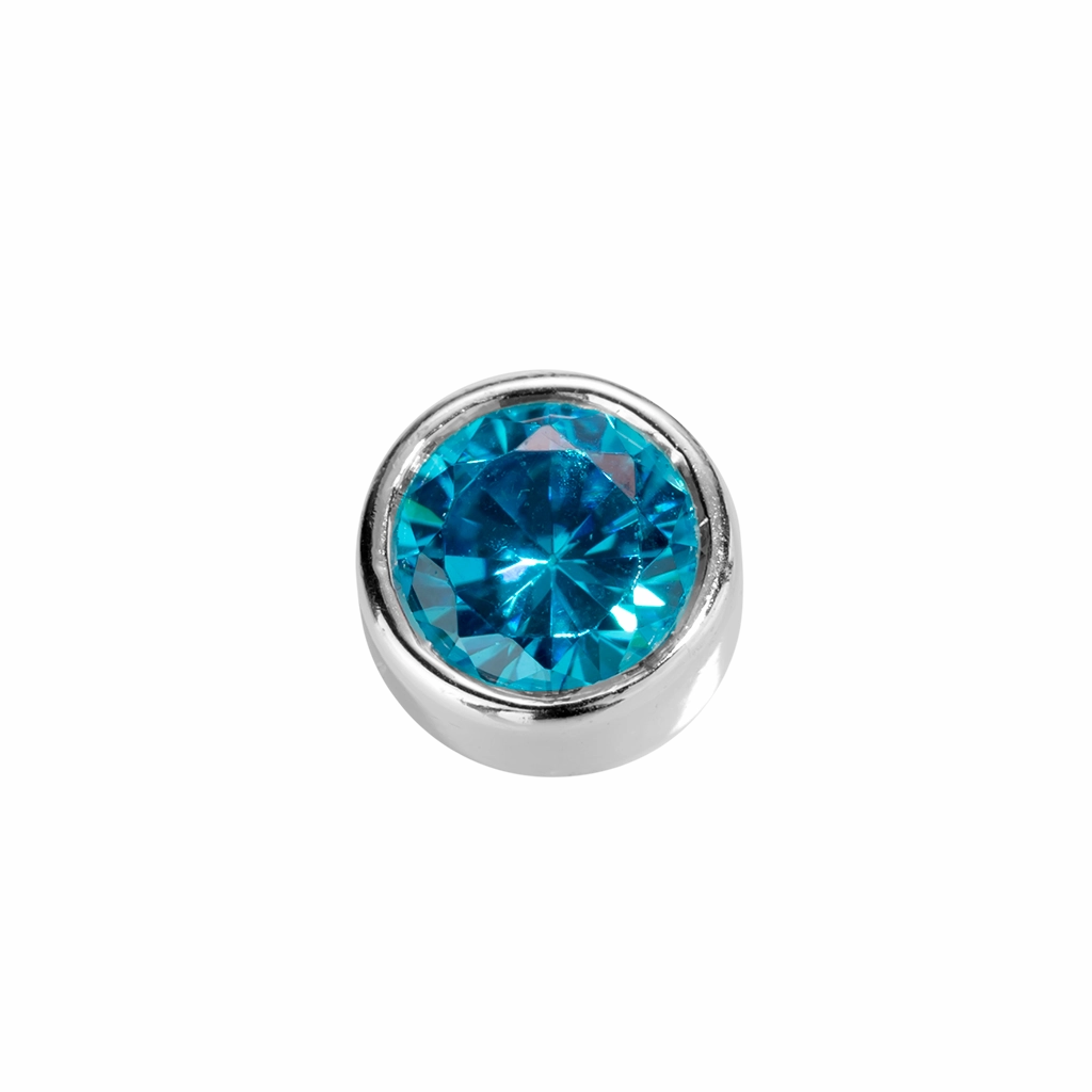 STOW Virtue Charm - Friendship - Blue Topaz & Sterling Silver