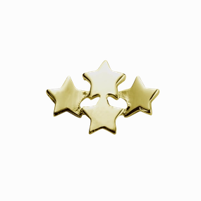 STOW Wishing Stars (My Dreams) Charm - 9ct Yellow Gold