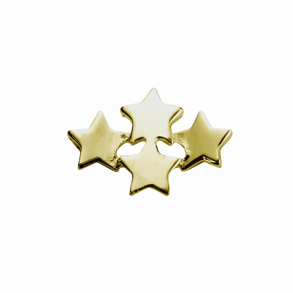 STOW Wishing Stars (My Dreams) Charm - 9ct Yellow Gold