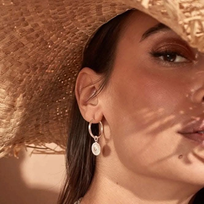 Sun Catcher Hoop Earrings SEH3198