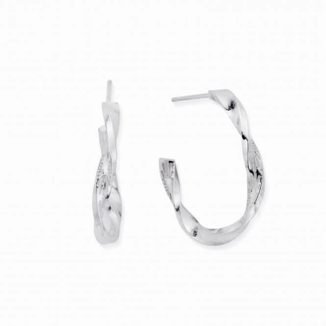 Sun Twisted Hoop Earrings SEH3206